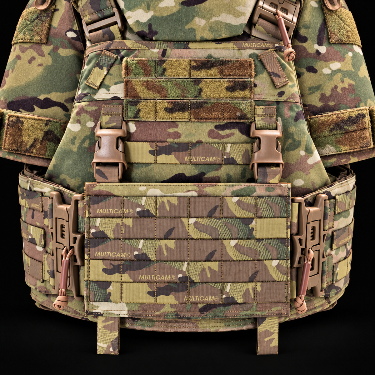 Tatou Armor QRS Plate Carrier Multicam modular detail