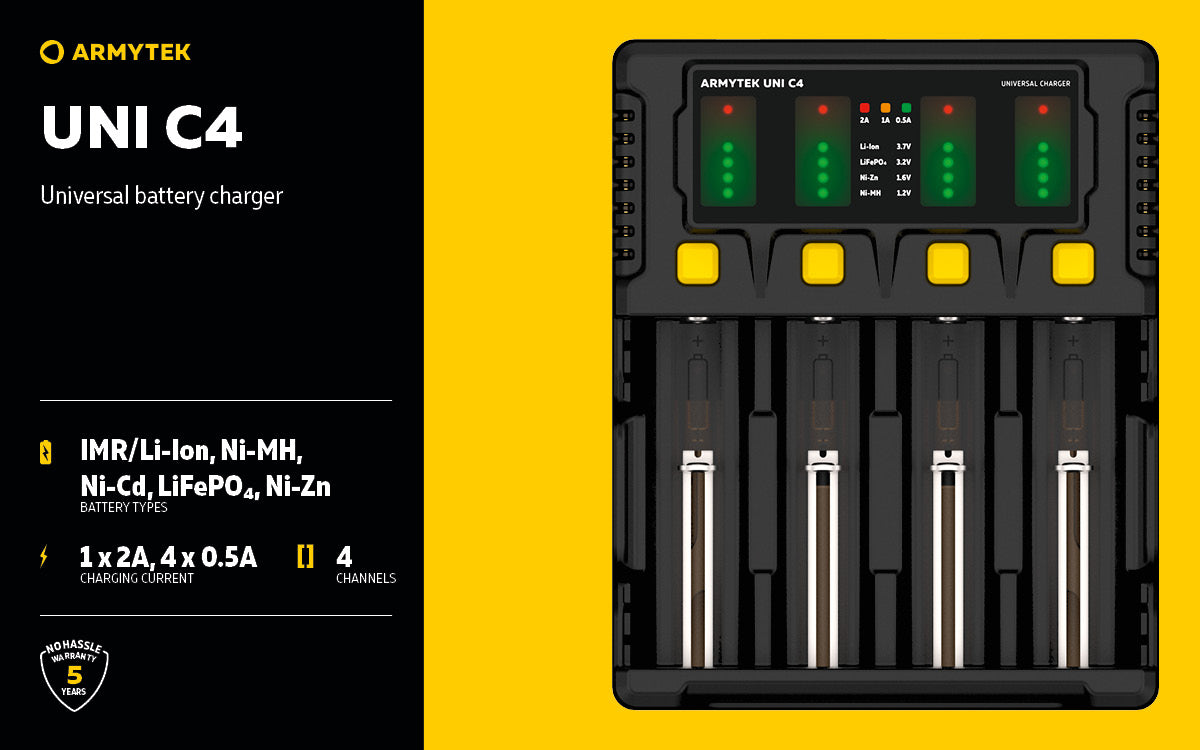 Armytek UNI C4 | UNIVERSAL CHARGER