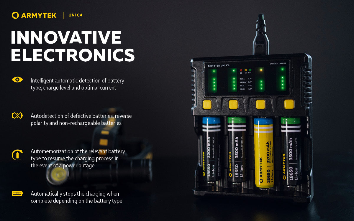 Armytek UNI C4 | UNIVERSAL CHARGER