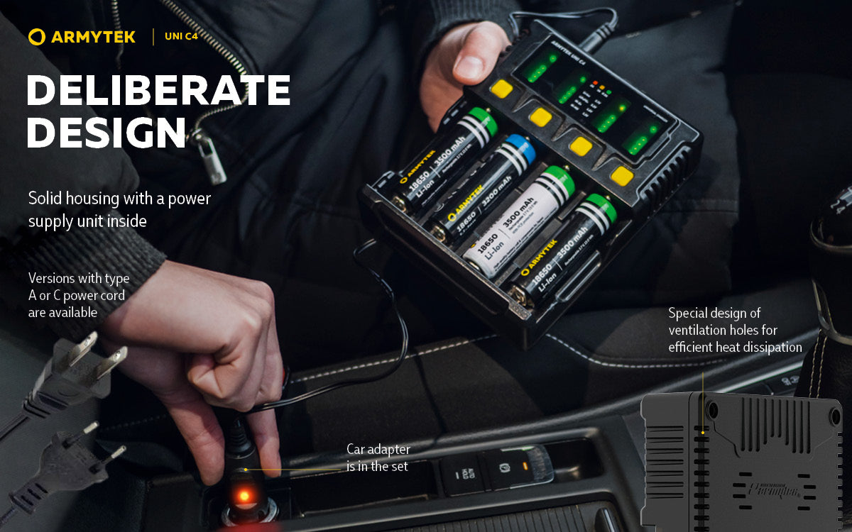 Armytek UNI C4 | UNIVERSAL CHARGER