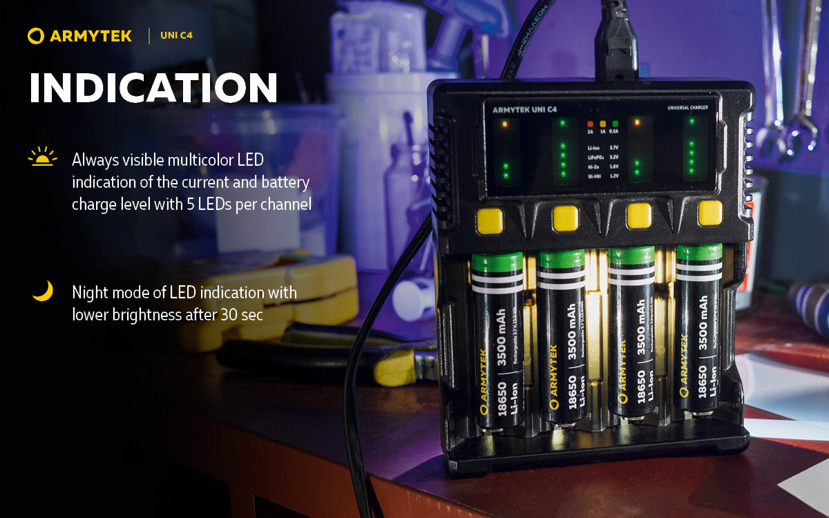 Armytek UNI C4 | UNIVERSAL CHARGER