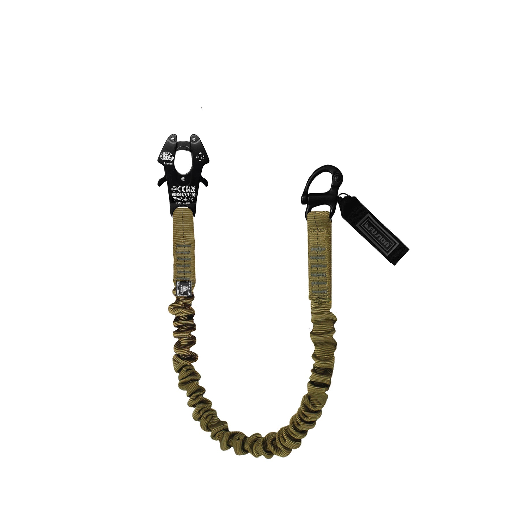 Helo Retention Lanyard CYB Kong Frog Cable and Plunger Pin Shackle FUSION CLIMBING